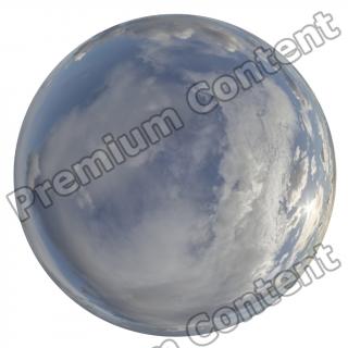 HDRi Skydome of Blue Clouded Sky 16K